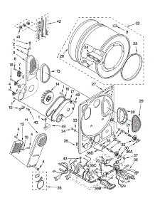 Dryer Bulkhead Parts parts for Kenmore Washer Dryer Combo 110.80754002 (11080754002, 110 80754002) from AppliancePartsPros.com
