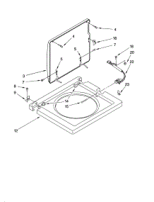 Washer Top And Lid Parts parts for Kenmore Washer Dryer Combo 110.80754003 (11080754003, 110 80754003) from AppliancePartsPros.com