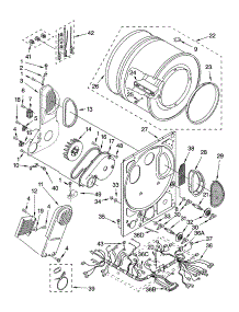 Dryer Bulkhead Parts parts for Kenmore Washer Dryer Combo 110.80754004 (11080754004, 110 80754004) from AppliancePartsPros.com