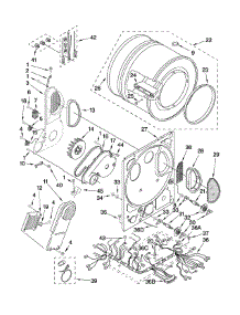 Dryer Bulkhead Parts parts for Kenmore Washer Dryer Combo 110.80754006 (11080754006, 110 80754006) from AppliancePartsPros.com