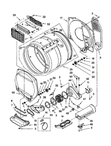 Dryer Bulkhead parts for Kenmore Washer Dryer Combo 110.80764000 (11080764000, 110 80764000) from AppliancePartsPros.com