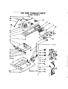 Top And Console Parts parts for Kenmore Washer 110.81060110 (11081060110, 110 81060110) from AppliancePartsPros.com