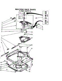 Machine Base Parts parts for Kenmore Washer 110.81061100 (11081061100, 110 81061100) from AppliancePartsPros.com