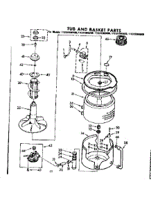 Tub And Basket Parts parts for Kenmore Washer 110.81080200 (11081080200, 110 81080200) from AppliancePartsPros.com