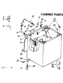 Cabinet Parts parts for Kenmore Washer 110.81080200 (11081080200, 110 81080200) from AppliancePartsPros.com
