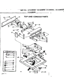 Top And Console Parts parts for Kenmore Washer 110.81080600 (11081080600, 110 81080600) from AppliancePartsPros.com
