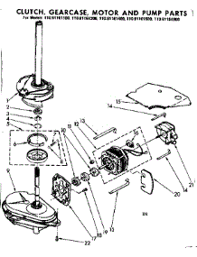 Clutch Gearcase Motor & Pump Parts parts for Kenmore Washer 110.81161200 (11081161200, 110 81161200) from AppliancePartsPros.com