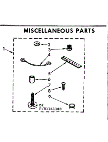 Miscellaneous Parts parts for Kenmore Washer 110.81161800 (11081161800, 110 81161800) from AppliancePartsPros.com