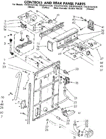 Controls And Rear Panel Parts parts for Kenmore Washer 110.81167120 (11081167120, 110 81167120) from AppliancePartsPros.com