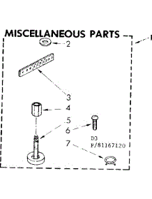 Miscellaneous Parts parts for Kenmore Washer 110.81167120 (11081167120, 110 81167120) from AppliancePartsPros.com