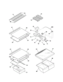 Shelves parts for Kenmore Refrigerator 253.61112102 (25361112102, 253 61112102) from AppliancePartsPros.com