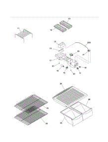 Shelves parts for Kenmore Refrigerator 253.61512403 (25361512403, 253 61512403) from AppliancePartsPros.com