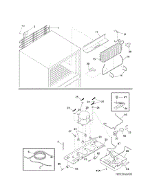 System parts for Kenmore Refrigerator 253.6151240A (2536151240A, 253 6151240A) from AppliancePartsPros.com