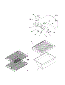Shelves parts for Kenmore Refrigerator 253.61704406 (25361704406, 253 61704406) from AppliancePartsPros.com