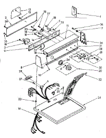 Top And Console Parts parts for Kenmore Dryer 110.86681110 (11086681110, 110 86681110) from AppliancePartsPros.com