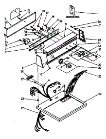 Top And Console Parts parts for Kenmore Dryer 110.86681120 (11086681120, 110 86681120) from AppliancePartsPros.com