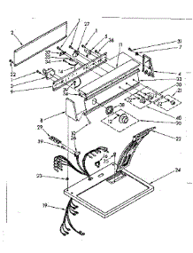 Top And Console Parts parts for Kenmore Dryer 110.86682300 (11086682300, 110 86682300) from AppliancePartsPros.com