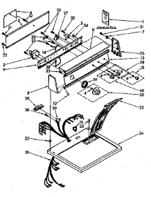 Top And Console Parts parts for Kenmore Dryer 110.86683110 (11086683110, 110 86683110) from AppliancePartsPros.com