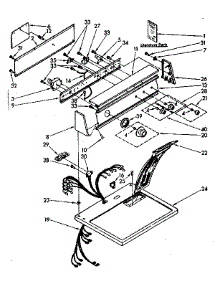 Top And Console Parts parts for Kenmore Dryer 110.86683120 (11086683120, 110 86683120) from AppliancePartsPros.com