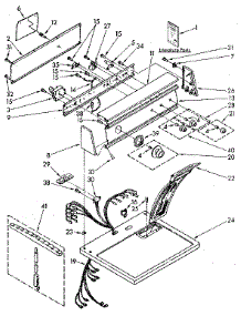 Top And Console Parts parts for Kenmore Dryer 110.86692110 (11086692110, 110 86692110) from AppliancePartsPros.com