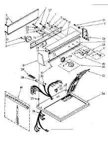 Top And Console Parts parts for Kenmore Dryer 110.86692300 (11086692300, 110 86692300) from AppliancePartsPros.com