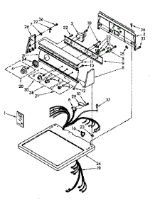 Top And Console Parts parts for Kenmore Dryer 110.86781600 (11086781600, 110 86781600) from AppliancePartsPros.com