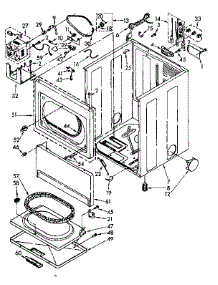 Cabinet Parts parts for Kenmore Dryer 110.86781800 (11086781800, 110 86781800) from AppliancePartsPros.com