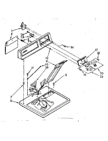 Top And Console Parts parts for Kenmore Dryer 110.86820100 (11086820100, 110 86820100) from AppliancePartsPros.com