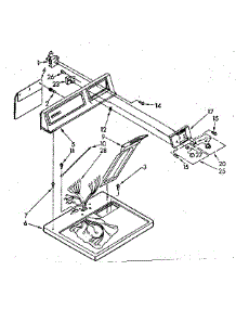 Top And Console Parts parts for Kenmore Dryer 110.86821100 (11086821100, 110 86821100) from AppliancePartsPros.com