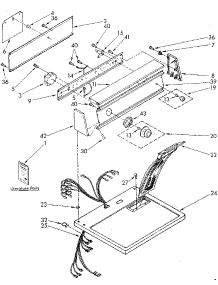 Top And Console parts for Kenmore Dryer 110.86860800 (11086860800, 110 86860800) from AppliancePartsPros.com