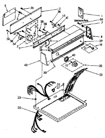 Top And Console Parts parts for Kenmore Dryer 110.86863100 (11086863100, 110 86863100) from AppliancePartsPros.com