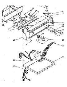 Top And Console Parts parts for Kenmore Dryer 110.86864800 (11086864800, 110 86864800) from AppliancePartsPros.com