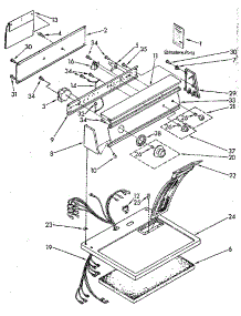 Top And Console parts for Kenmore Dryer 110.86870000 (11086870000, 110 86870000) from AppliancePartsPros.com