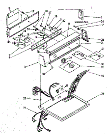 Top And Console Parts parts for Kenmore Dryer 110.86873300 (11086873300, 110 86873300) from AppliancePartsPros.com