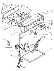 Top And Console Parts parts for Kenmore Dryer 110.86878100 (11086878100, 110 86878100) from AppliancePartsPros.com