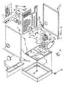 Cabinet And Motor Parts parts for Kenmore Dryer 110.86879800 (11086879800, 110 86879800) from AppliancePartsPros.com