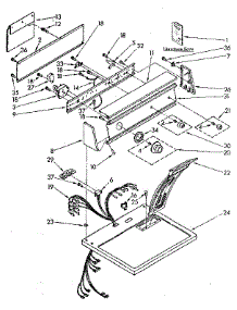 Top And Console Parts parts for Kenmore Dryer 110.86880100 (11086880100, 110 86880100) from AppliancePartsPros.com