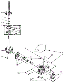 Brake, Clutch, Gearcase, Motor And Pump parts for Kenmore Washer 110.91121100 (11091121100, 110 91121100) from AppliancePartsPros.com