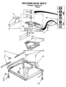 Machine Base parts for Kenmore Washer 110.91121110 (11091121110, 110 91121110) from AppliancePartsPros.com