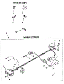 Wiring Harness parts for Kenmore Washer 110.91210100 (11091210100, 110 91210100) from AppliancePartsPros.com