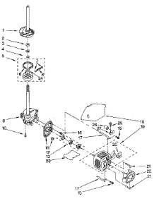 Brake, Clutch, Gearcase, Motor And Pump parts for Kenmore Washer 110.91210100 (11091210100, 110 91210100) from AppliancePartsPros.com