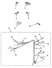 Wiring Harness parts for Kenmore Washer 110.91250100 (11091250100, 110 91250100) from AppliancePartsPros.com