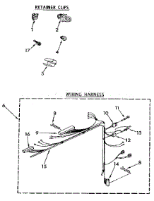 Wiring Harness parts for Kenmore Washer 110.91263100 (11091263100, 110 91263100) from AppliancePartsPros.com