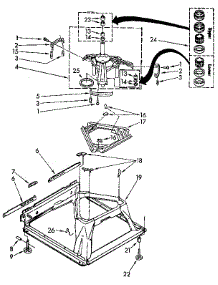Machine Base parts for Kenmore Washer 110.91264800 (11091264800, 110 91264800) from AppliancePartsPros.com