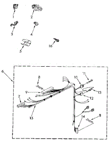 Wiring Harness parts for Kenmore Washer 110.91278100 (11091278100, 110 91278100) from AppliancePartsPros.com