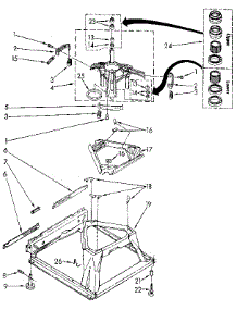 Machine parts for Kenmore Washer 110.91278800 (11091278800, 110 91278800) from AppliancePartsPros.com