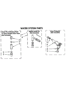 Water System parts for Kenmore Washer 110.91310100 (11091310100, 110 91310100) from AppliancePartsPros.com