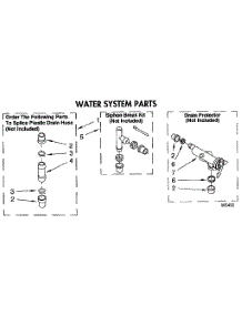 Water System parts for Kenmore Washer 110.91320100 (11091320100, 110 91320100) from AppliancePartsPros.com