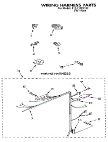 Wiring Harness parts for Kenmore Washer 110.91320100 (11091320100, 110 91320100) from AppliancePartsPros.com