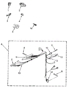 Wiring Harness parts for Kenmore Washer 110.91468100 (11091468100, 110 91468100) from AppliancePartsPros.com
